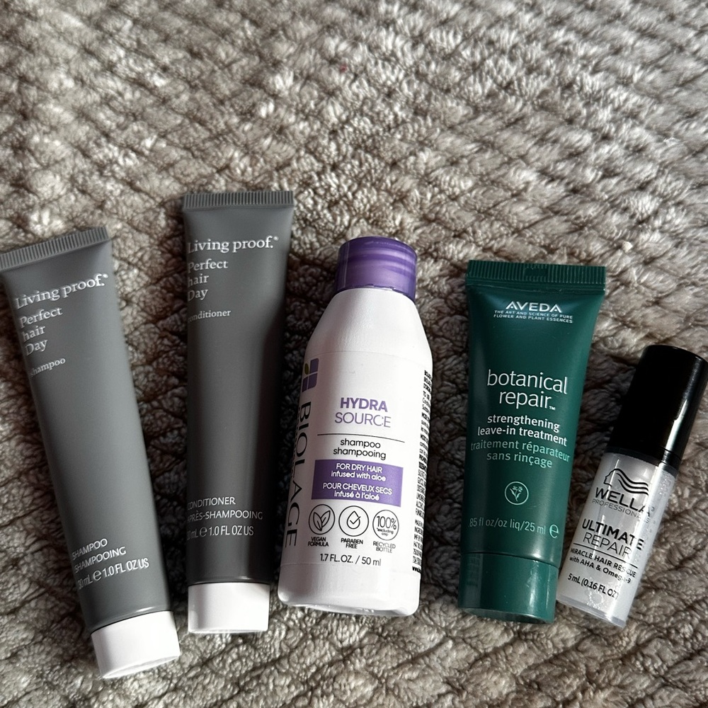 NEW Hair Care Travel Set of 5